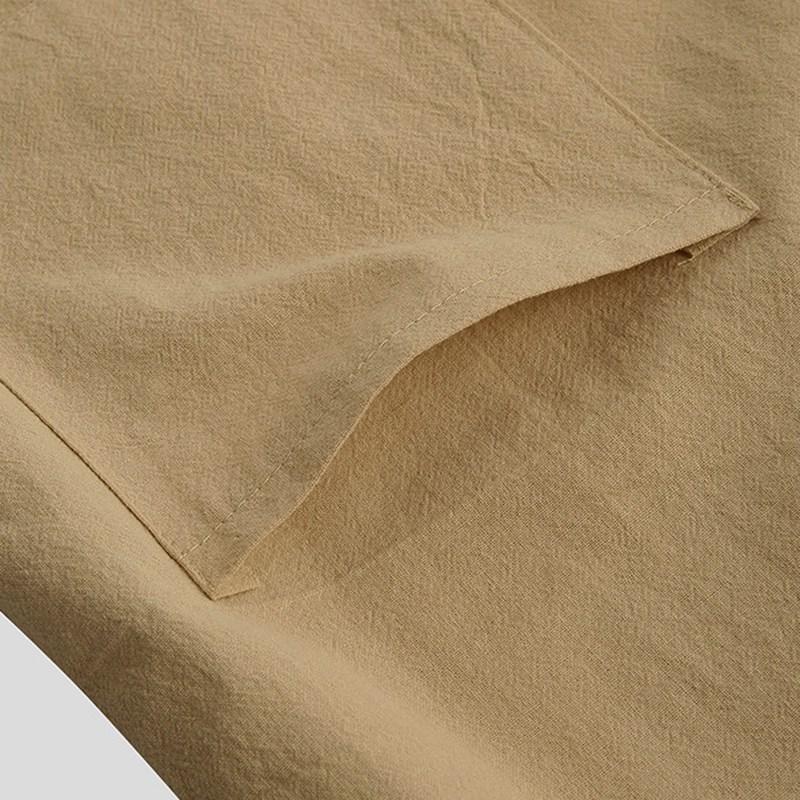 Herren Vintage Loose Umweltfreundliches Super Soft Breathable Linen Shirt