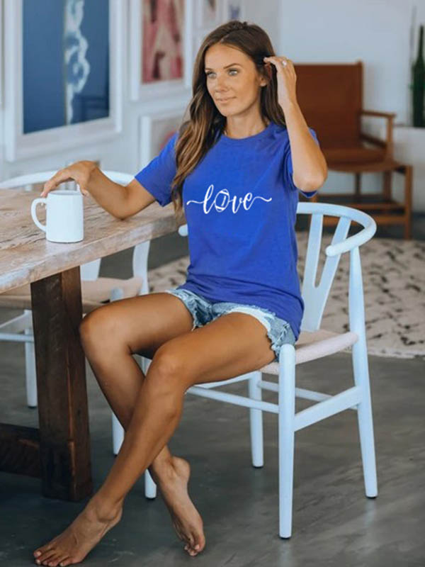 Frau Liebe gemalt T-Shirt