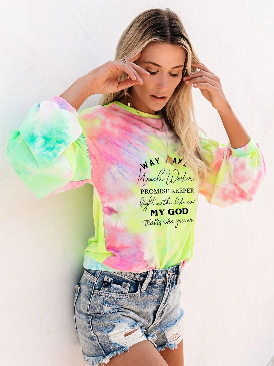 Way Maker Lyrics Faith marškinėliai ilgomis rankovėmis