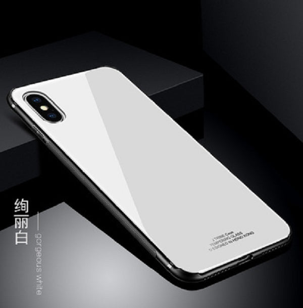 Caja del teléfono de vidrio templado para iPhone