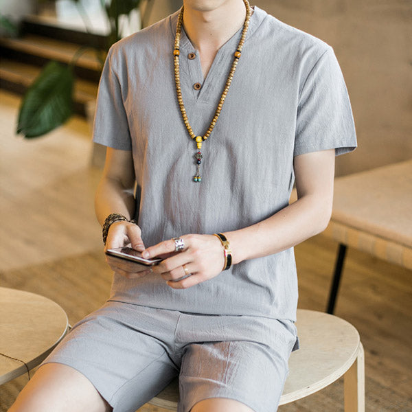 Shorts de lino para hombre