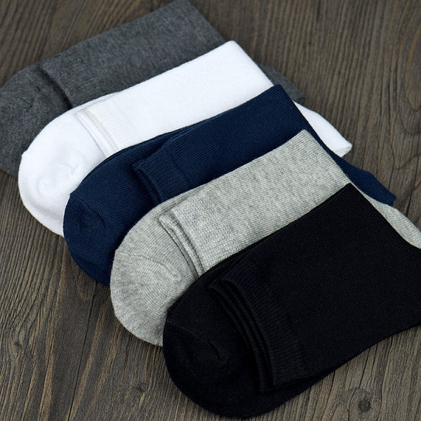 Men&#39;s cotton pure color socks