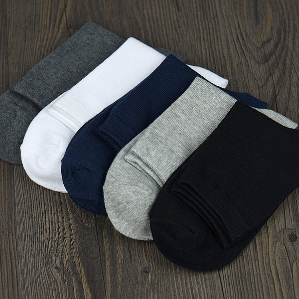 Men&#39;s cotton pure color socks