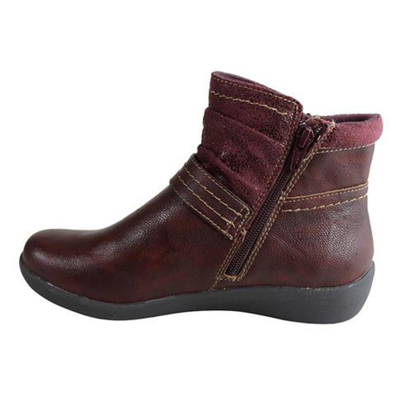 Calzado casual retro salvaje redondo para mujer