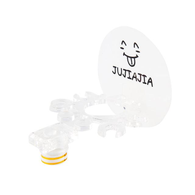 BalleenShiny Cute Animated Baño Cocina Cara sonriente Cepillo de dientes Toalla Estante de almacenamiento Chupete Gancho Soporte de pared