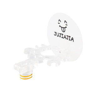 BalleenShiny Cute Animated Baño Cocina Cara sonriente Cepillo de dientes Toalla Estante de almacenamiento Chupete Gancho Soporte de pared