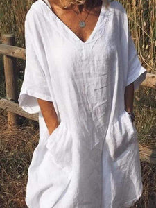 Bolsillo con cuello en V talla grande