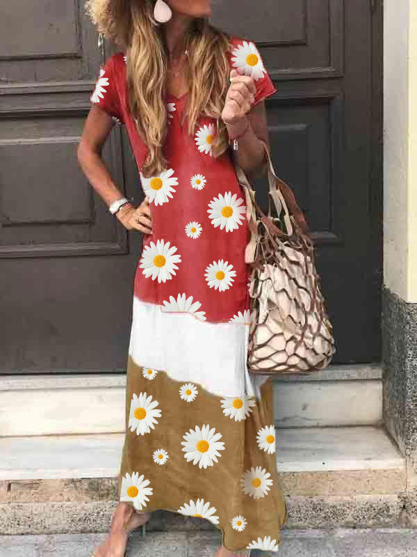 Daisy Print Kleid