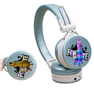 Auriculares Bluetooth HI-FI con patrón Fortnite