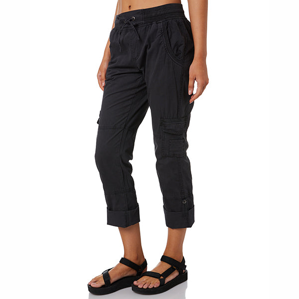Bolsillos caqui para mujer &quot;pantalones capri&quot; pantalones cargo