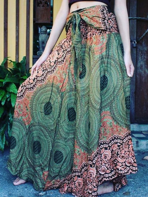 Vestido de cinta con estampado de girasol falda sexy de playa