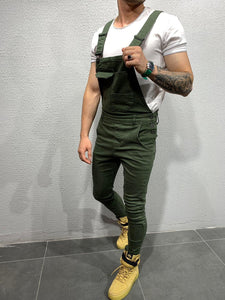 Wish Amazon moda hombre tirantes mamelucos de mezclilla pantalones de mezclilla rasgados comercio exterior monos populares