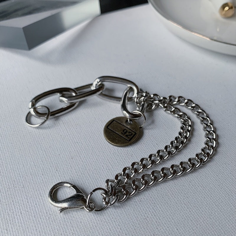 Vyriškos mados paprasto lydinio apyrankė