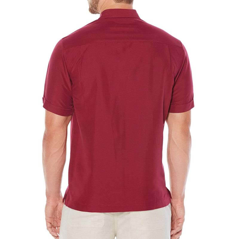 Herrenmode Classic Summer Bequeme gestreifte Kurzarm-Baumwoll-Leinenhemden