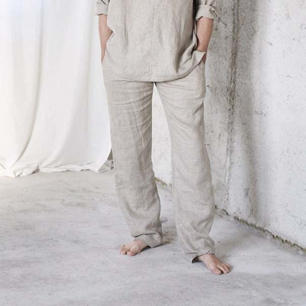 Pantalones de cáñamo duro para hombre