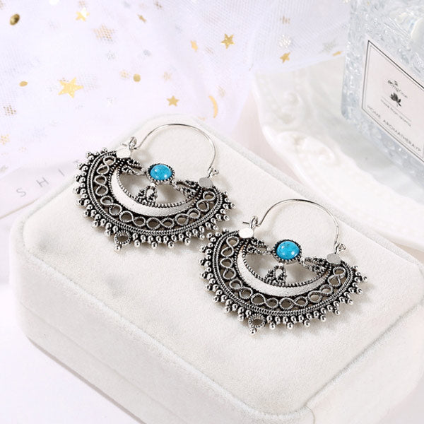 Pendientes de mujer estilo étnico calado modelo