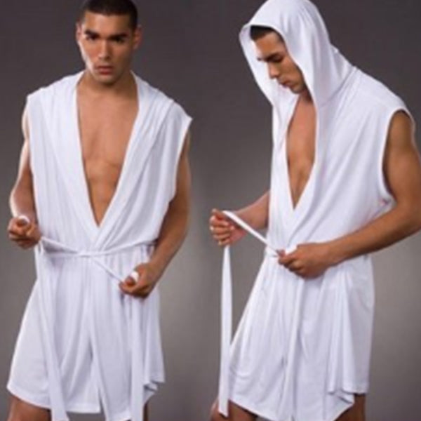 Albornoz cómodo y ligero sin mangas para hombres