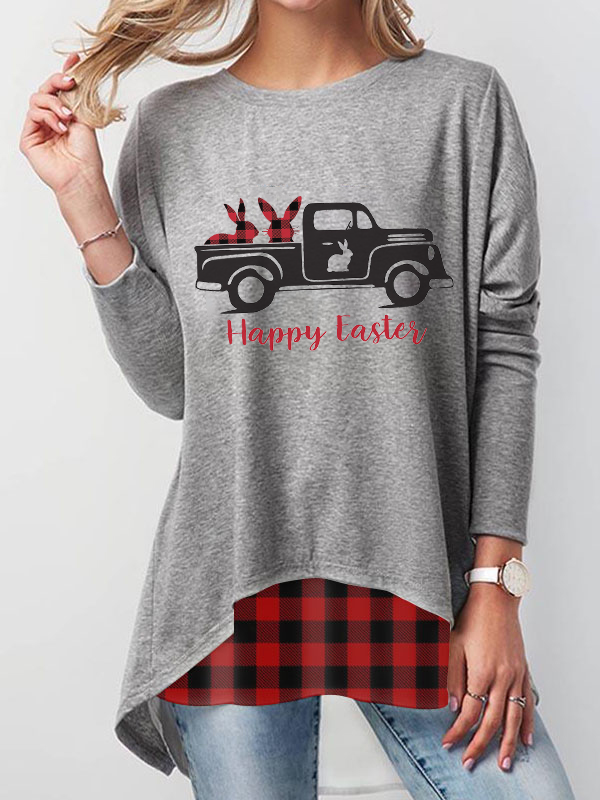 „Happy Easter Bunny“ senų sunkvežimių marškinėliai