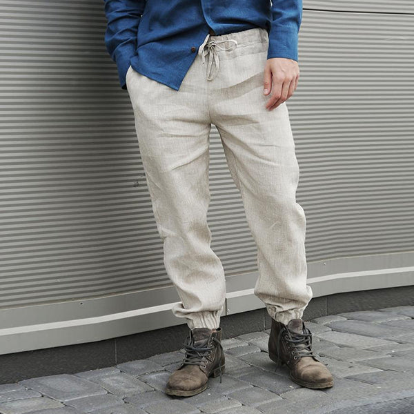 Cordones de lino natural