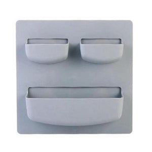 Adhesivo de plástico para cocina, nevera, nevera, estante de almacenamiento, organizador, esponja de limpieza, verduras, frutas, utensilios de cocina