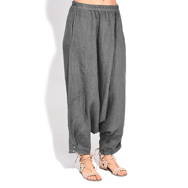 Pantalones harem de color natural para mujer