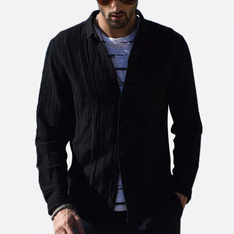 Herren lässiges Leinenhemd