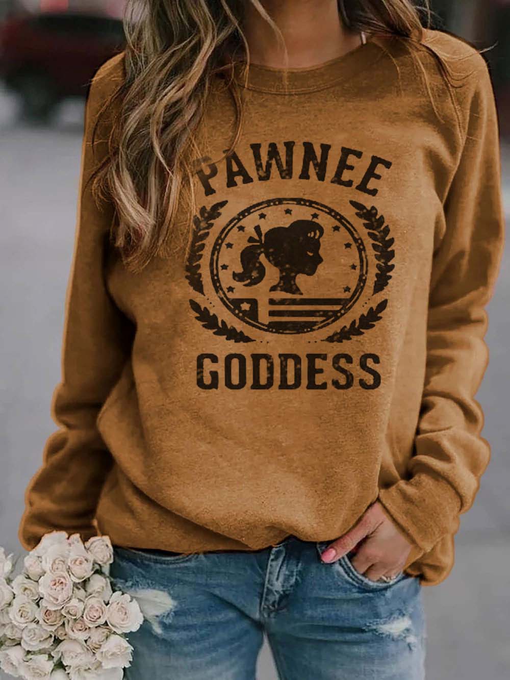 Pawnee Goddess Parks und Rec Fan Sweatshirt