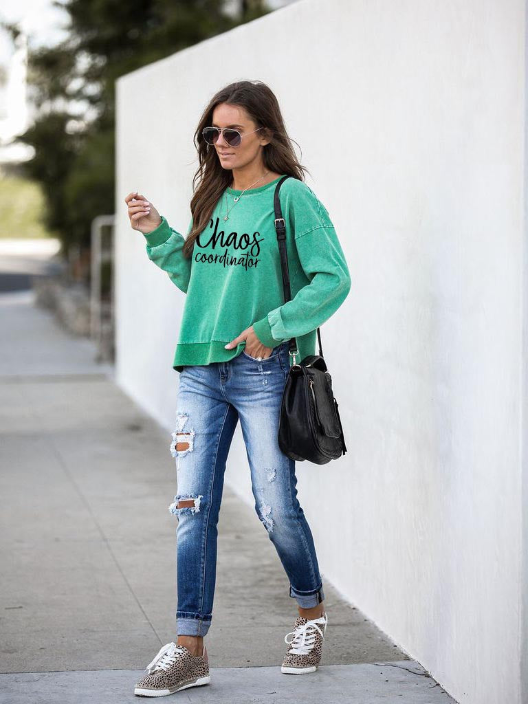 Chaos Coordinator Print Pullover
