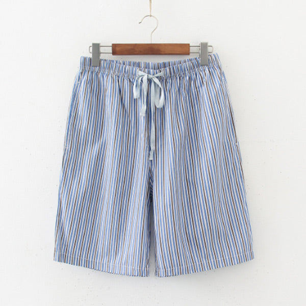 Pantalones cortos cómodos de algodón y lino para hombres