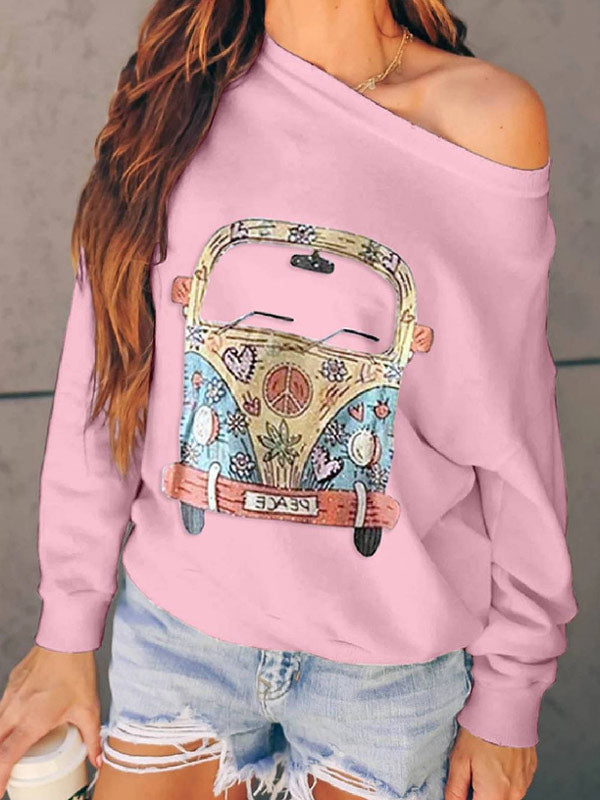 Jersey multicolor para mujer con manga larga.