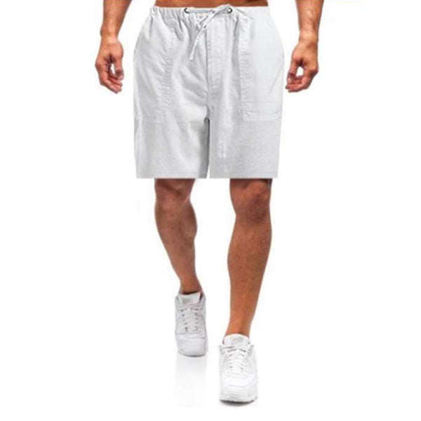 Shorts decorativos sueltos y cómodos para hombres con varios bolsillos