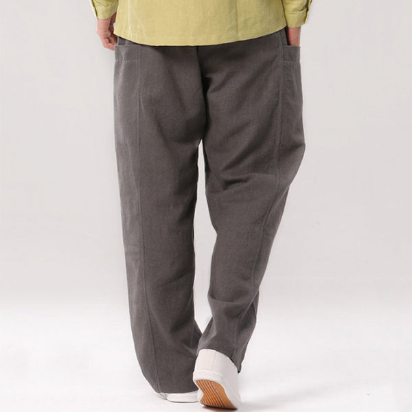 Pantalones casuales de algodón para hombre