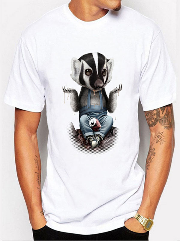 Camiseta de hombre con estampado digital koala