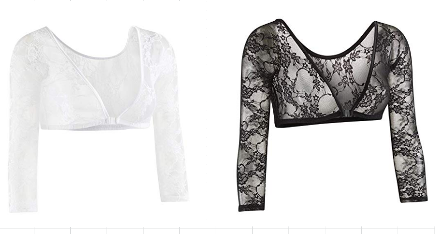 Versatile clothing made from half lace