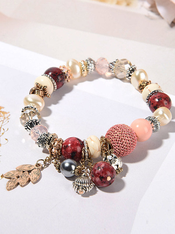 Pulsera de mujer de cristal natural de bohemia