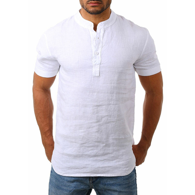 Camisa fresca ligera simple de verano para hombre