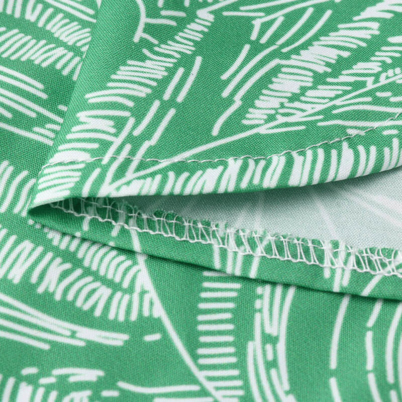 Sábanas hippie de moda para hombre impresas con cuellos redondos y mangas largas de poliéster