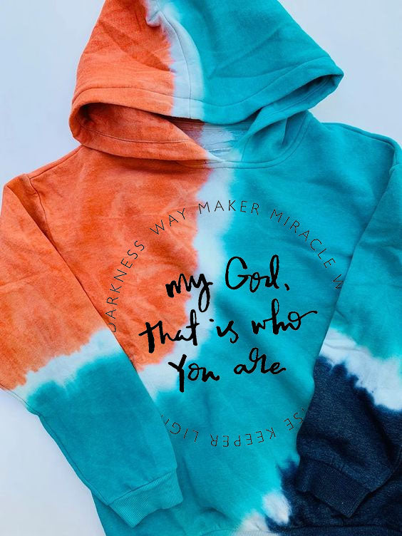 Frauen Way Maker Miracle Worker versprechen Keeper Light In The Darkness Mein Gott, der du bist Tie-Dye Sweatshirt