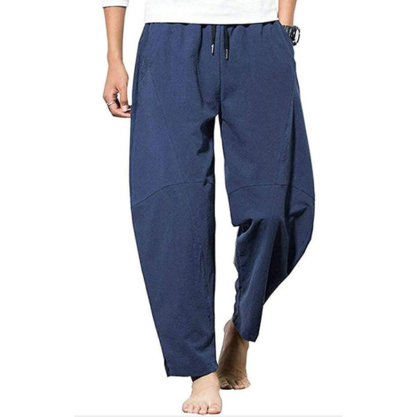 Pantalones sueltos de algodón para hombres