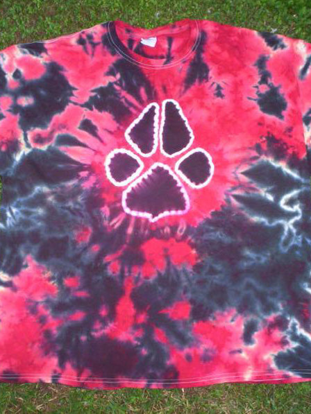 Cat Paw Tie Dye T-Shirt