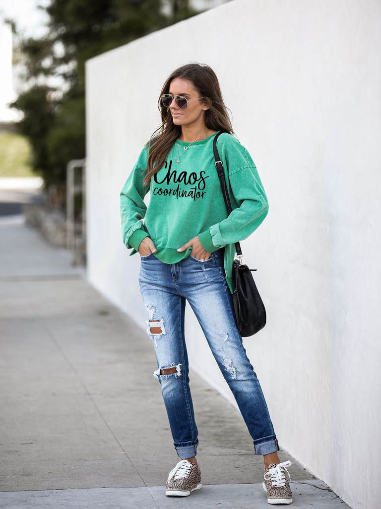 Chaos Coordinator Print Pullover
