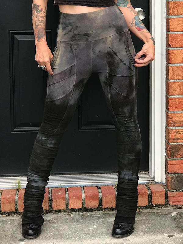 Damen Retro Style Farbverlauf passend zu schlanken Hosen