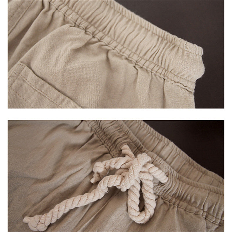 Pantalones casuales con cintura elástica.