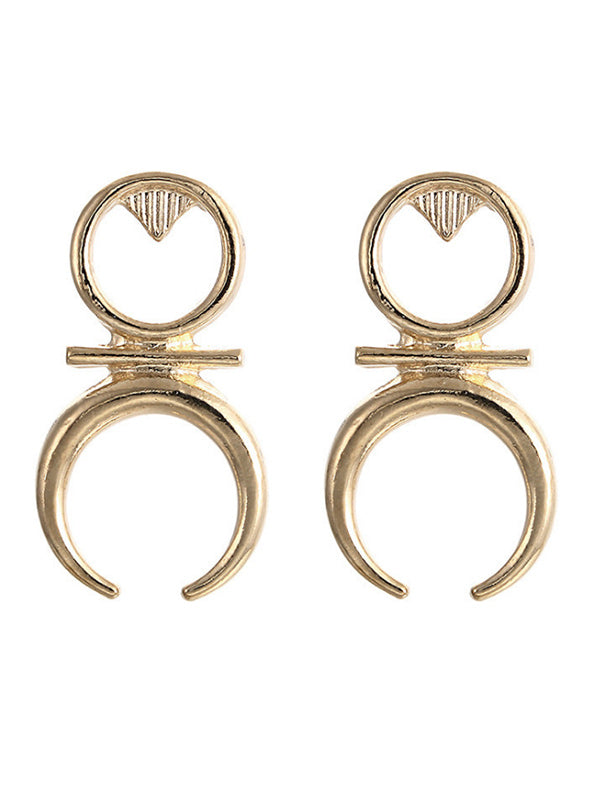 Pendientes de runa afortunada étnica vintage para mujer