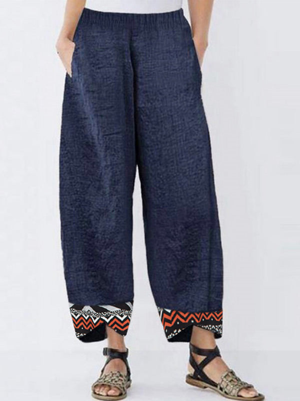 Pantalones casuales de algodón para mujer