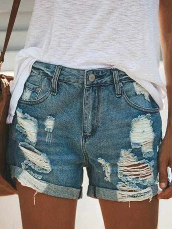 Frauenlöcher Sexy Jeansshorts Frauen Hot Pants