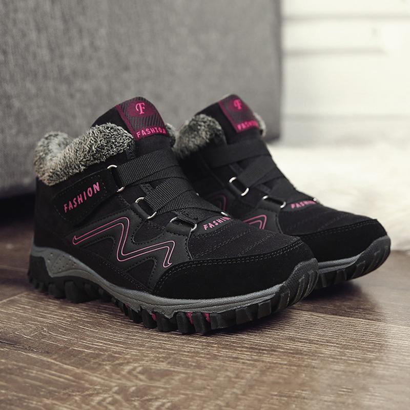 Calzado de terciopelo para mujer en esquís