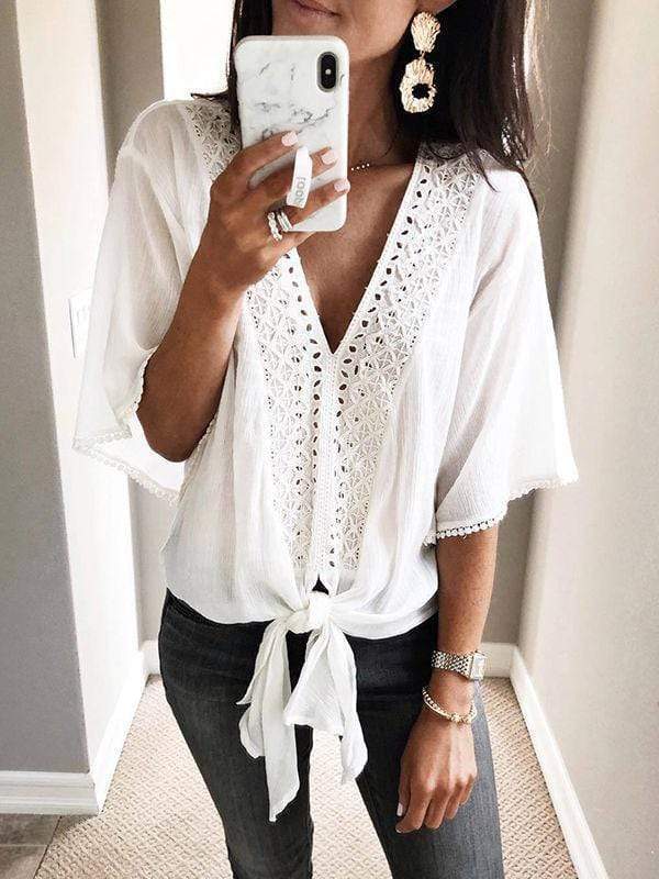 Blusa de encaje