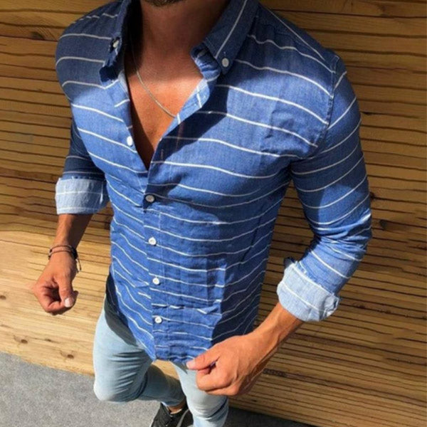 Camisas de hombre de algodón y lino.