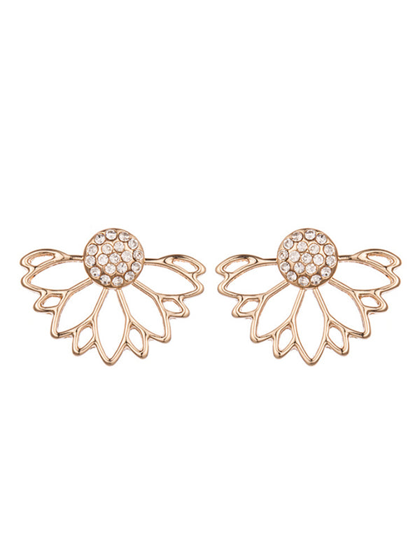 Pendientes de loto fértiles para mujer